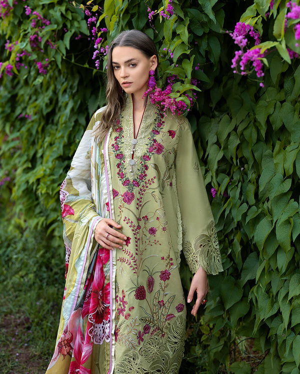 THE SECRET GARDEN BY MUSHQ UN-STITCHED 3PC | Wildflower Waltz