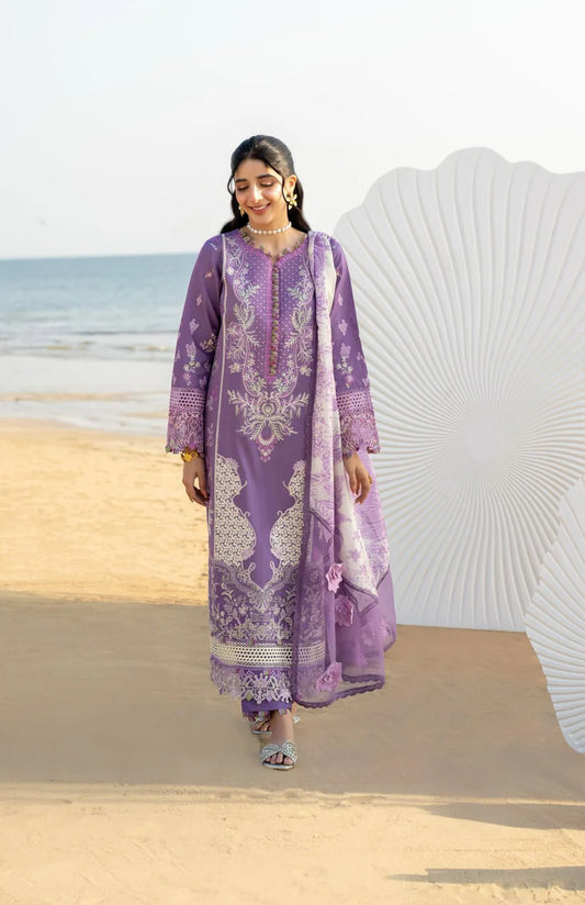 SAAGAR BY AABYAAN LUXURY FESTIVE LAWN | ZARQA