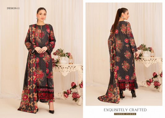 ZIVA BY GULJE LAWN UN-STITCHED | D-10