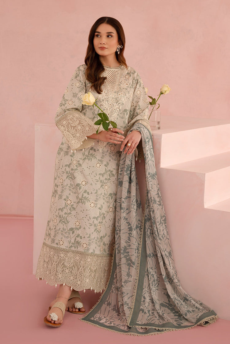 FLORAL CHARM BY AFROZEH UN-STITCHED LAWN-KYLON