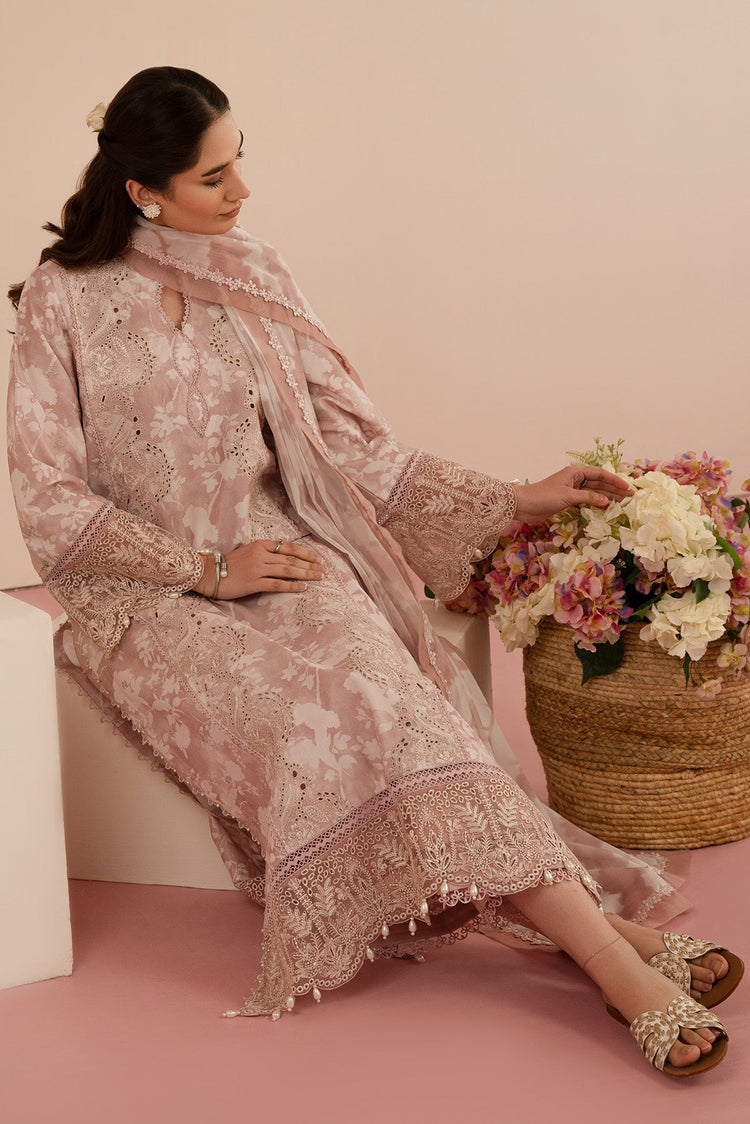 FLORAL CHARM BY AFROZEH UN-STITCHED LAWN-MYRTLE