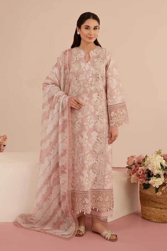 FLORAL CHARM BY AFROZEH UN-STITCHED LAWN-MYRTLE