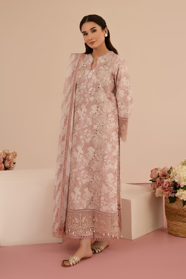 FLORAL CHARM BY AFROZEH UN-STITCHED LAWN-MYRTLE