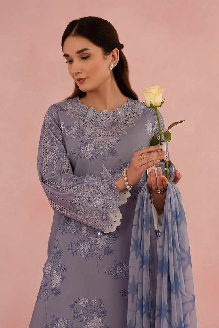 FLORAL CHARM BY AFROZEH UN-STITCHED LAWN-COLUMBINE