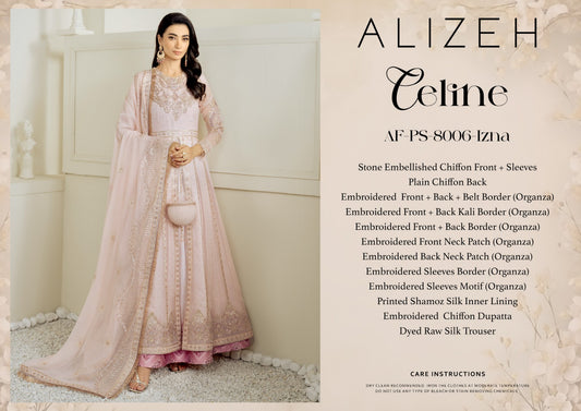 CELINE BY ALIZEH UNSTITCHED CHIFFON AF-PS-8006-IZNA