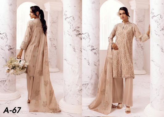 ARZOO BY KHOOBSURAT SLUB LAWN | D-08