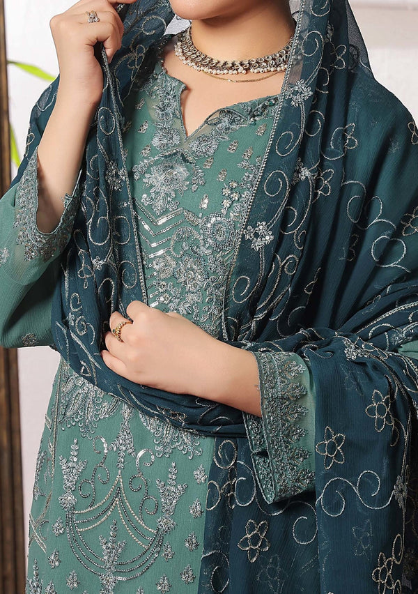 NAZIN LUXURY CHIFFON SEMI-STITCHED 3PC | D-04