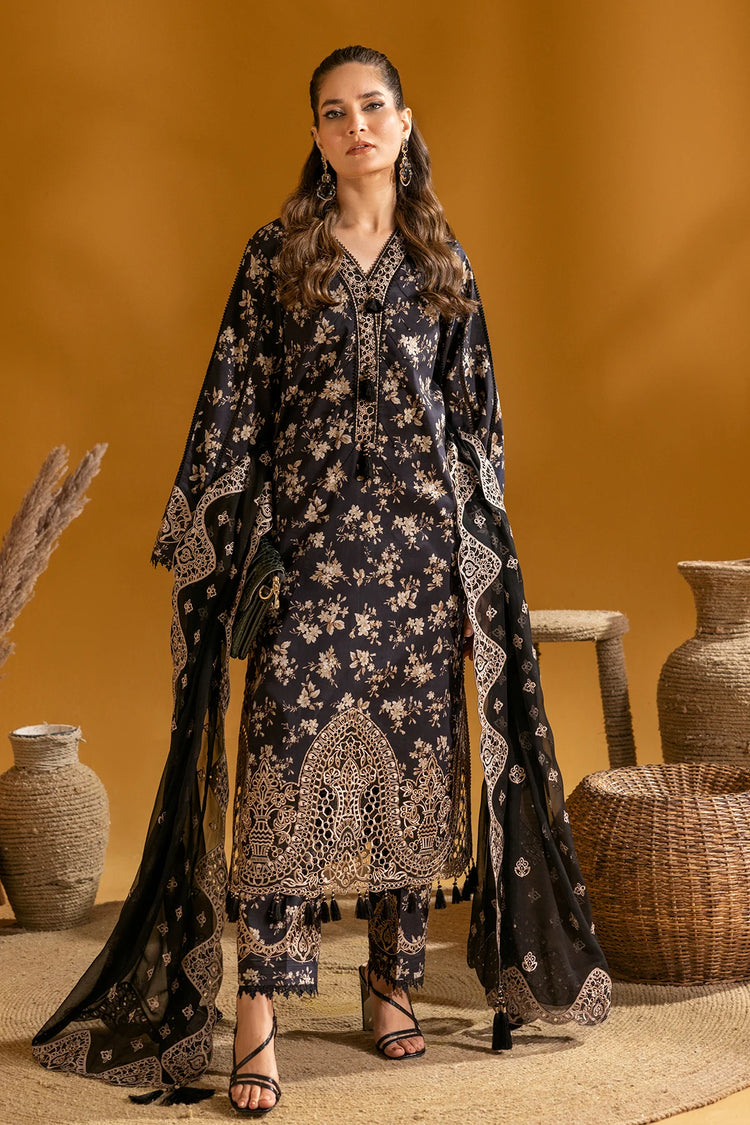 MAAHI PRINTED WITH EMBROIDERED LAWN BY ALIZEH| TARA