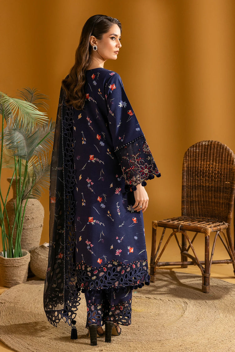 MAAHI PRINTED WITH EMBROIDERED LAWN BY ALIZEH|  Iris