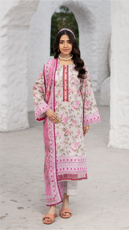 COLOUR'S BY AL-ZOHAIB || UN-STITCHED 3PC || D-04