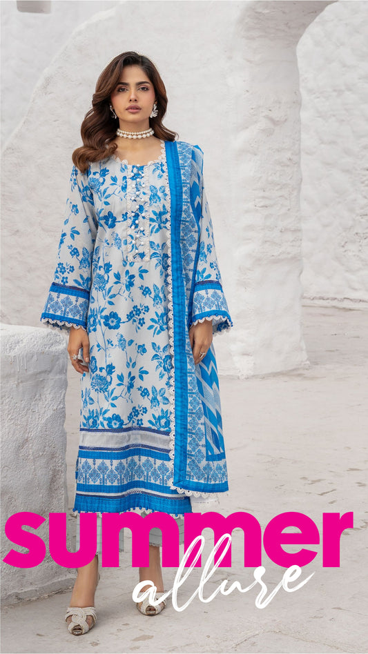 COLOUR'S BY AL-ZOHAIB || UN-STITCHED 3PC || D-06