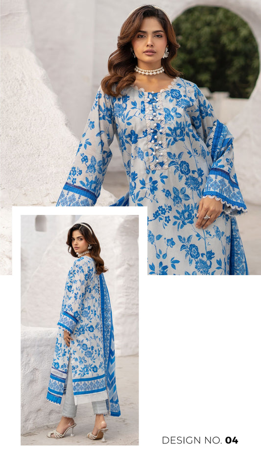 COLOUR'S BY AL-ZOHAIB || UN-STITCHED 3PC || D-06