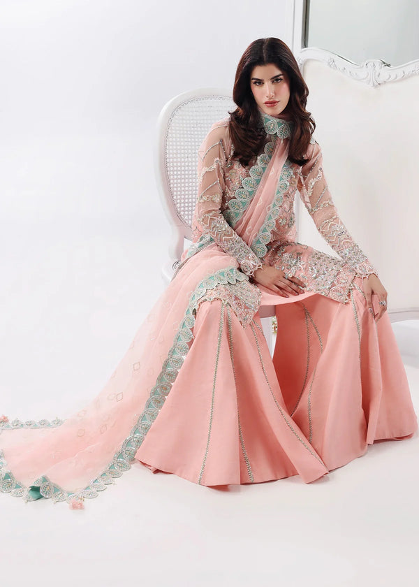 SARDINIA LAMORE UN-STITCHED 3PC | Rose Dust