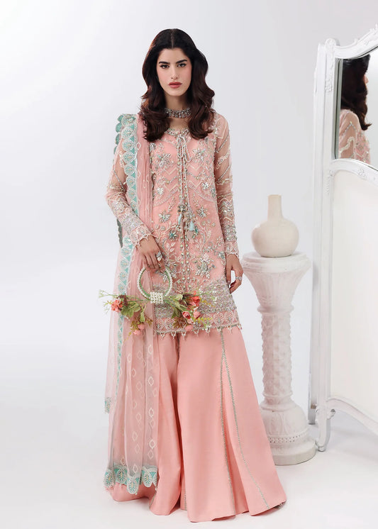 SARDINIA LAMORE UN-STITCHED 3PC | Rose Dust