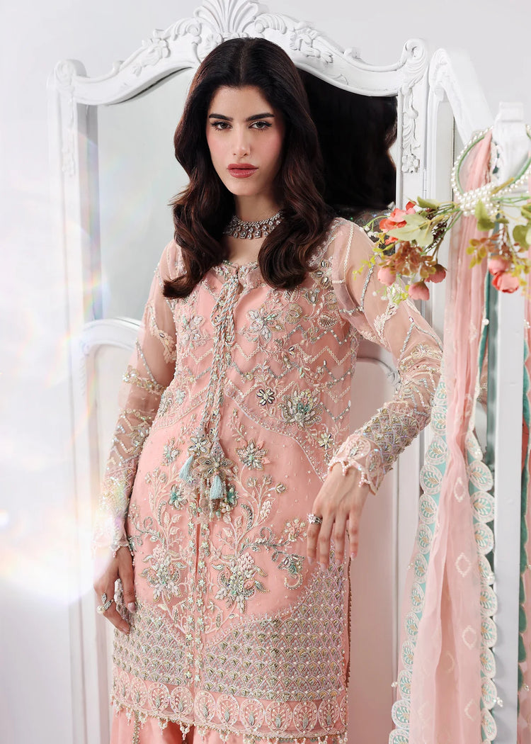 SARDINIA LAMORE UN-STITCHED 3PC | Rose Dust