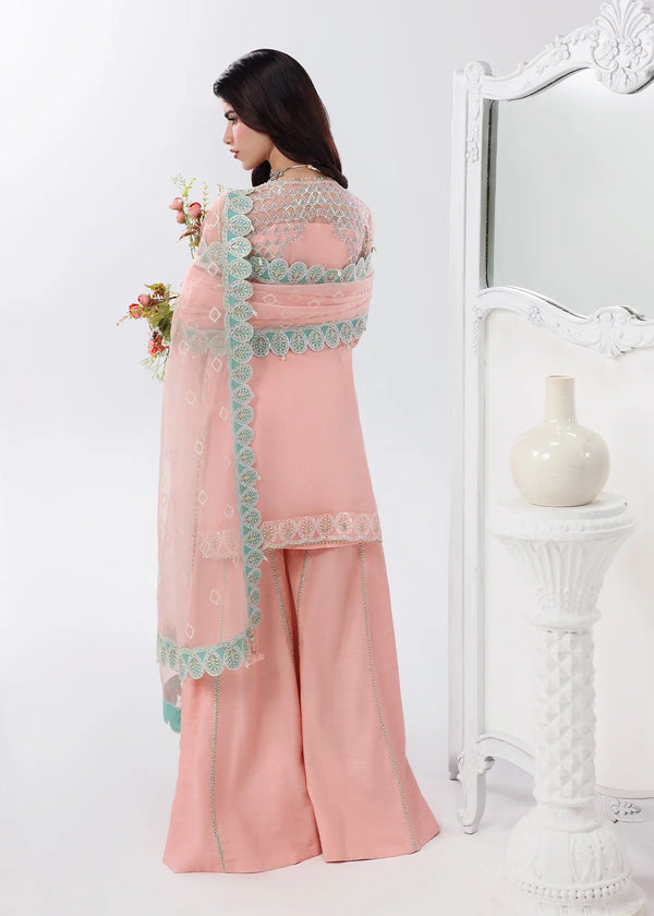 SARDINIA LAMORE UN-STITCHED 3PC | Rose Dust