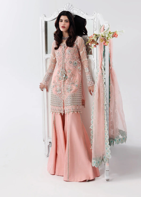 SARDINIA LAMORE UN-STITCHED 3PC | Rose Dust