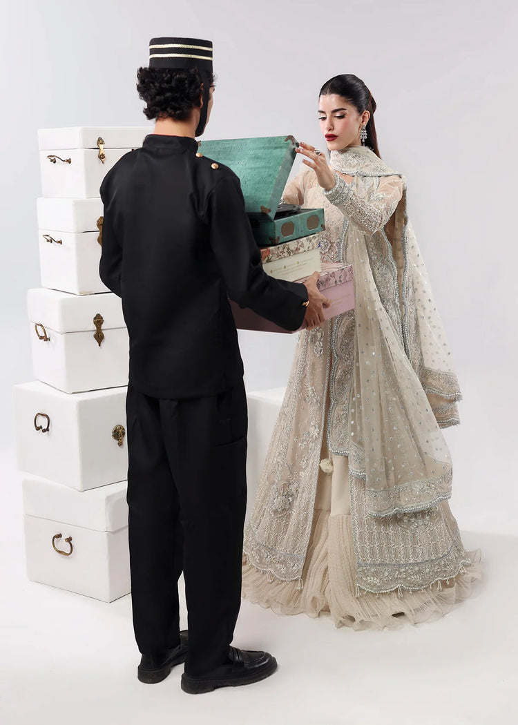 SARDINIA LAMORE UN-STITCHED 3PC | Pearl Mist