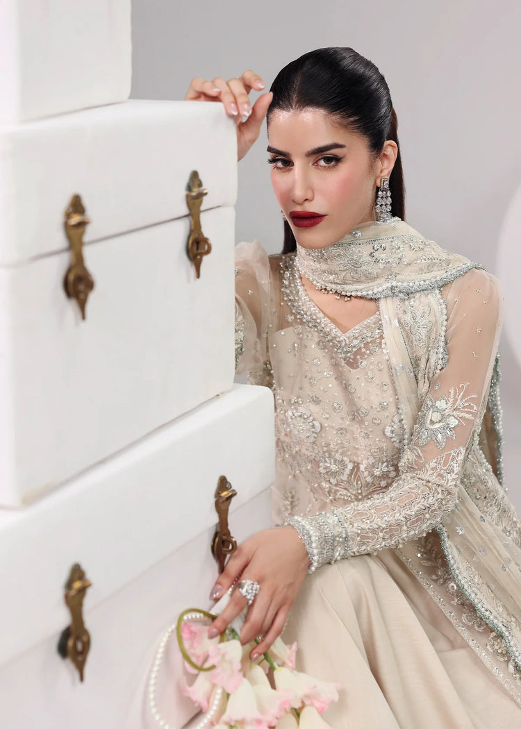 SARDINIA LAMORE UN-STITCHED 3PC | Pearl Mist