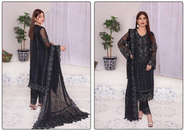 DIVA BY HANNAN FABRICS | SEMI-STITCHED | D-05