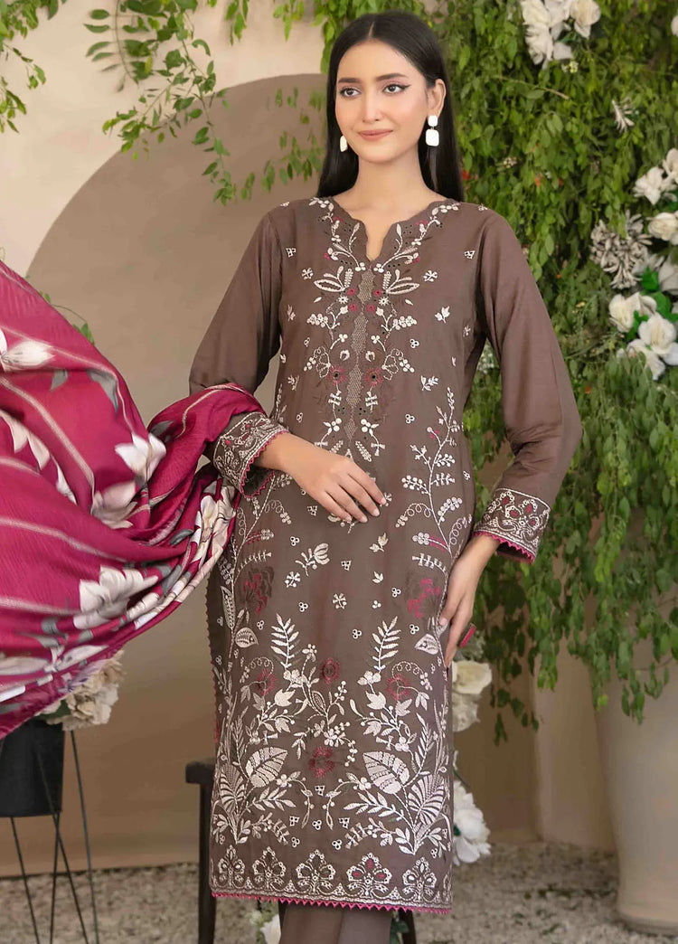 DORSA BY TAWAKKAL UN-STITCHED 3PC | D-3717