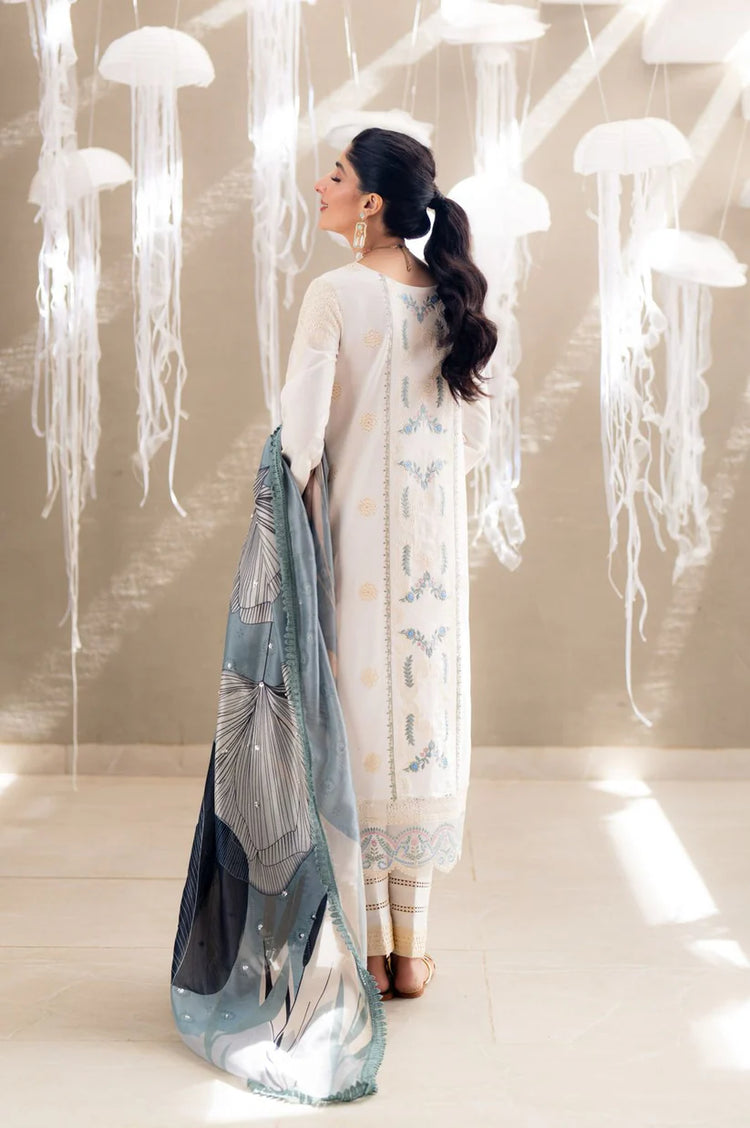 SAAGAR BY AABYAAN LUXURY FESTIVE LAWN | ZAIRA