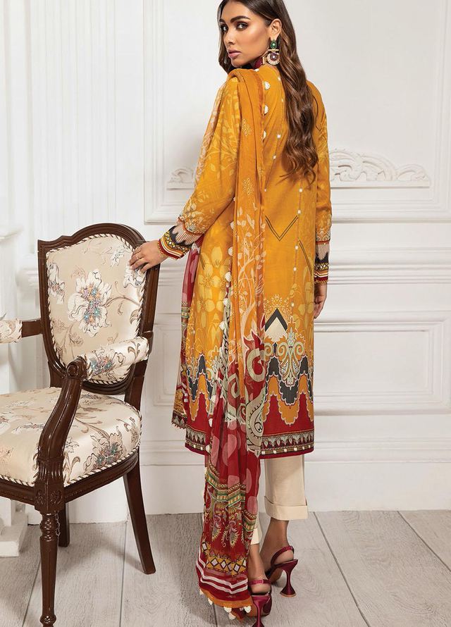 FARASHA LAWN 08- MARIGOLD