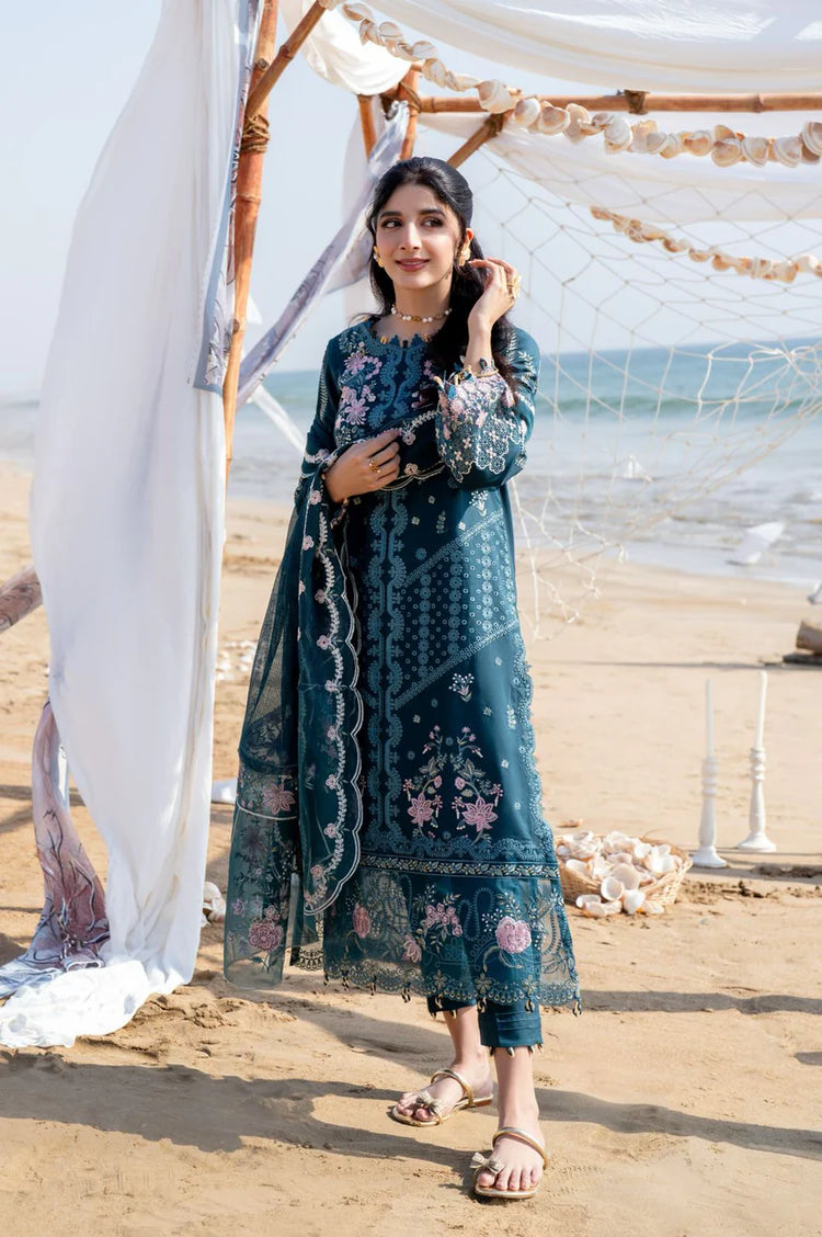 SAAGAR BY AABYAAN LUXURY FESTIVE LAWN | ISHANA