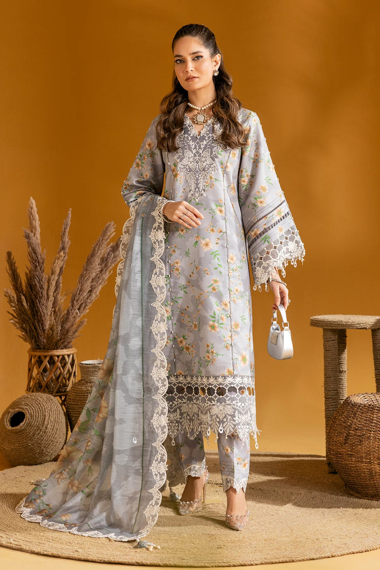 MAAHI PRINTED WITH EMBROIDERED LAWN BY ALIZEH| LINA