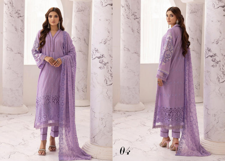 MAHEES EXCLUSIVE UNSTITCHED LAWN D-04