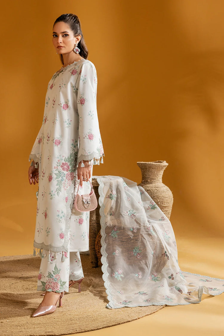 MAAHI PRINTED WITH EMBROIDERED LAWN BY ALIZEH| Ivy