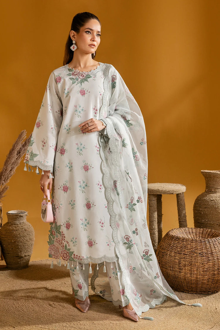 MAAHI PRINTED WITH EMBROIDERED LAWN BY ALIZEH| Ivy