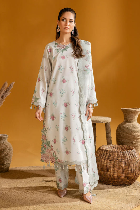 MAAHI PRINTED WITH EMBROIDERED LAWN BY ALIZEH| Ivy