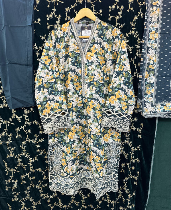 BIN SAEED CUTWORK LAWNKARI- 01