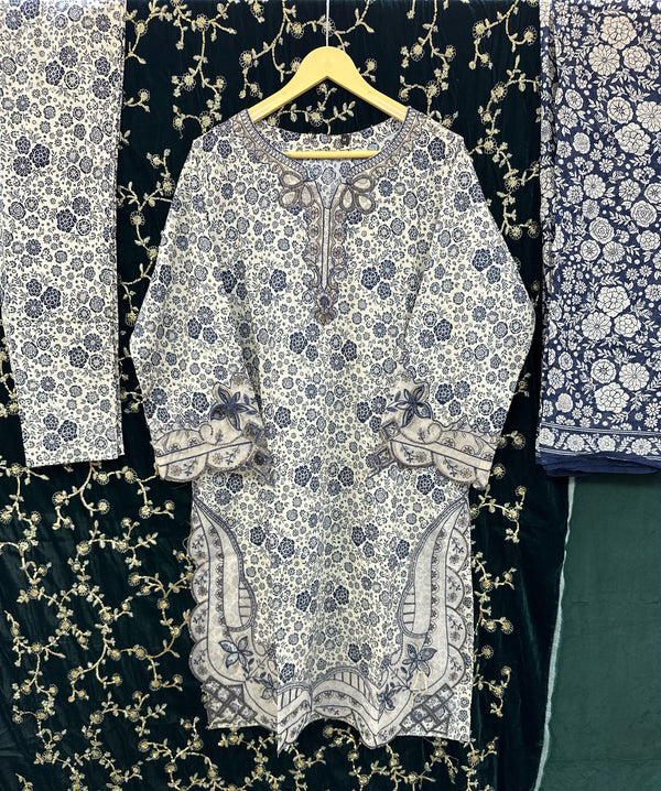 BIN SAEED CUTWORK LAWNKARI- 06
