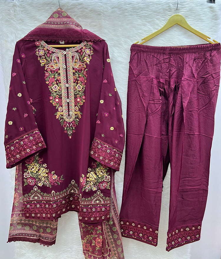 ROOHI KARMA- Maroon Wine