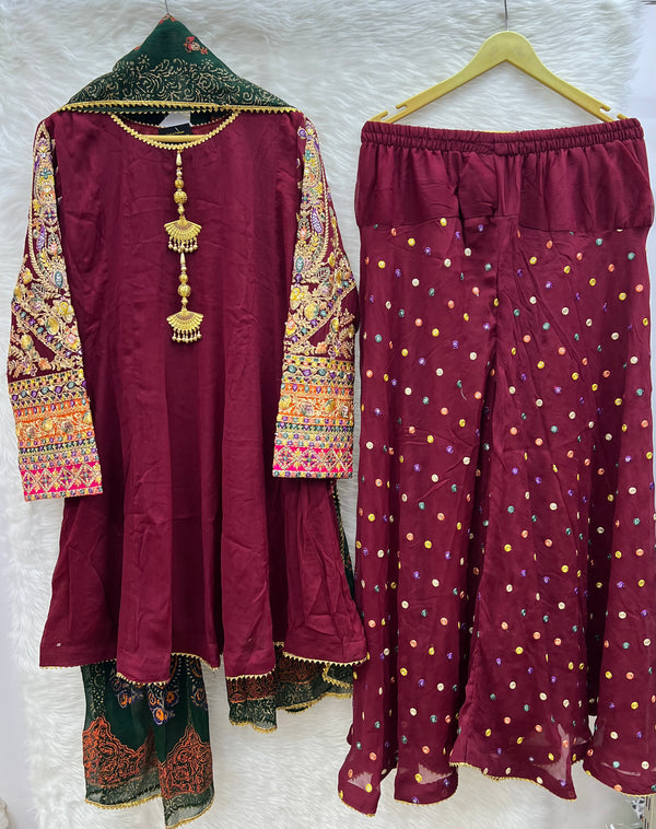 ROOHI KARMA- Oxblood Maroon