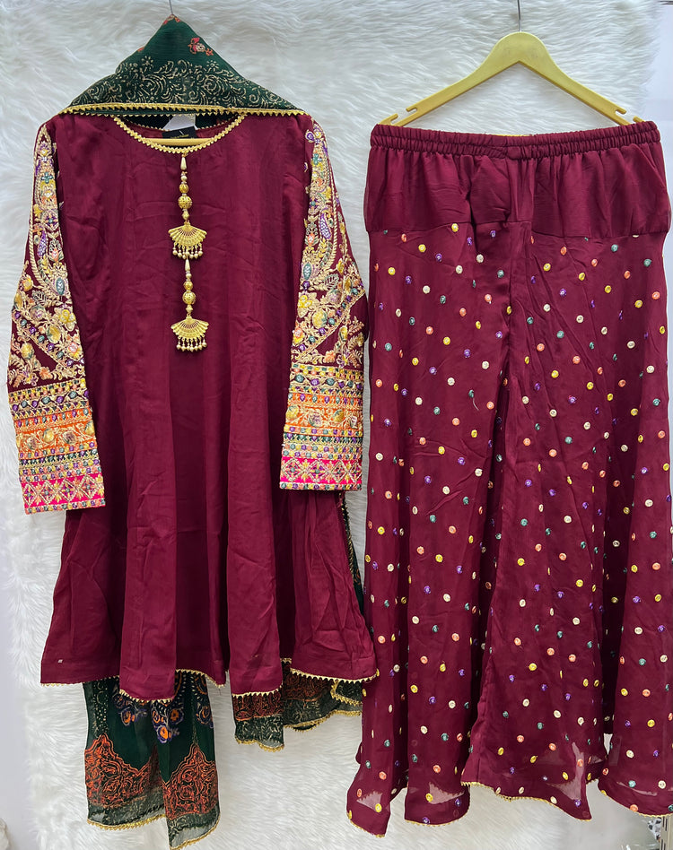 ROOHI KARMA- Oxblood Maroon