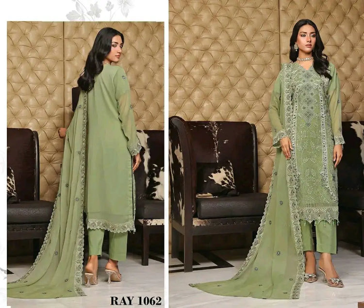 RINA LUXURY CHIFFON SEMI-STITCHED BY BIN HAMEED-24-RAY-1062