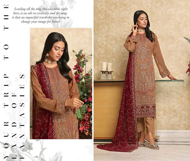 RINA LUXURY CHIFFON SEMI-STITCHED BY BIN HAMEED-24-DA-1044