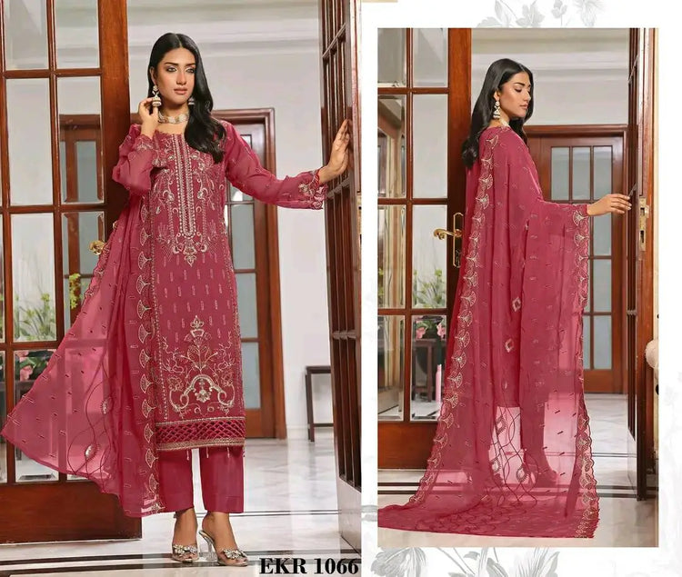 RINA LUXURY CHIFFON SEMI-STITCHED BY BIN HAMEED-24-EKR-1066