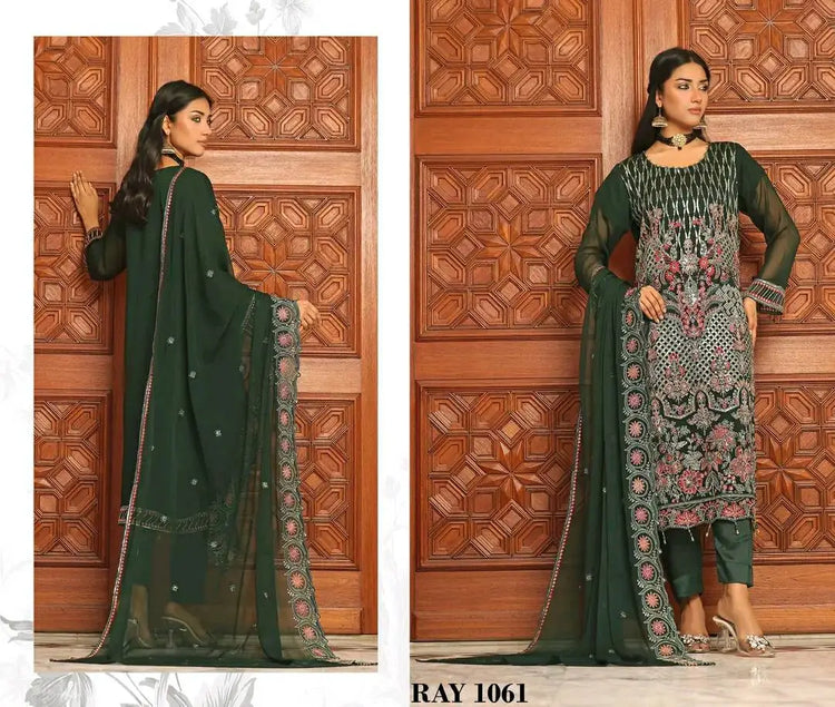 RINA LUXURY CHIFFON SEMI-STITCHED BY BIN HAMEED-24-RAY-1061