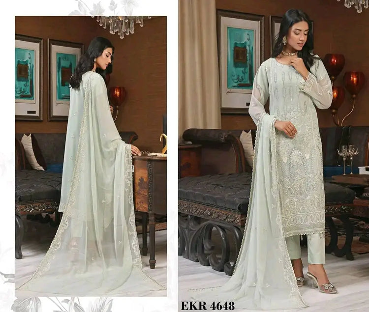 RINA LUXURY CHIFFON SEMI-STITCHED BY BIN HAMEED-24-EKR-4648