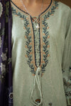 Aabyaan Print Luxe Linen AVELINE CELESTE (AK-09)