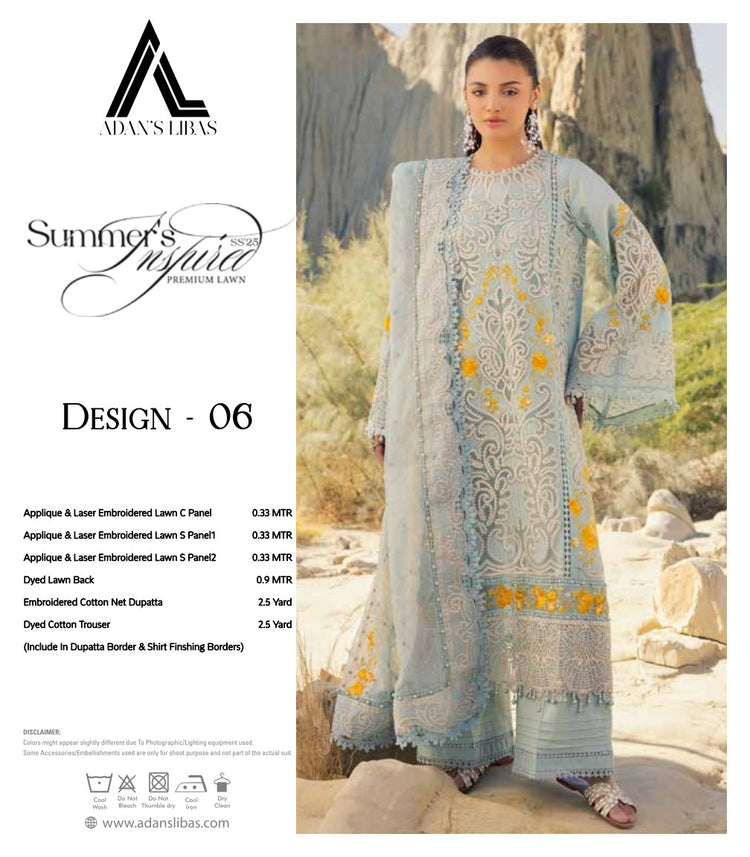 SUMMER INSPIRED ADAN LIBAS UNSTITCHED D-06