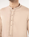BEIGE BLENDED KURTA | JJK-A-33056