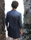 BLUE COTTON SHORT KURTA | JJTHLK-S-47308