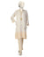OFF WHITE WOVEN JACQUARD EMBROIDERED KURTI