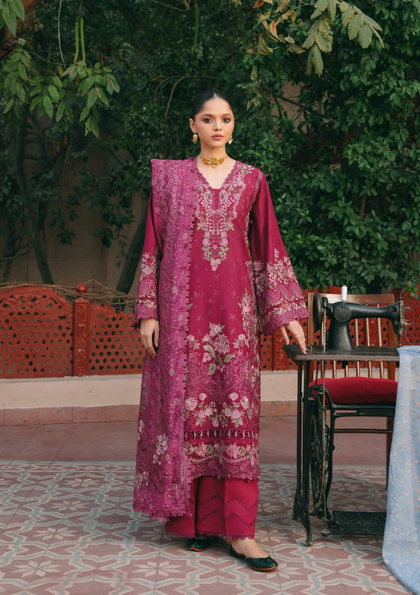 EK FASANA BY KAHF UN-STITCHED 3PC | KLB-7A NAVELI