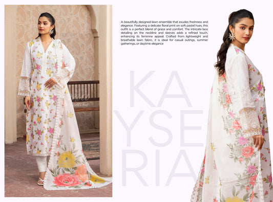 KAYSERIA KARMA STITCHED VOL - 1  KC-1413 (WHITE)